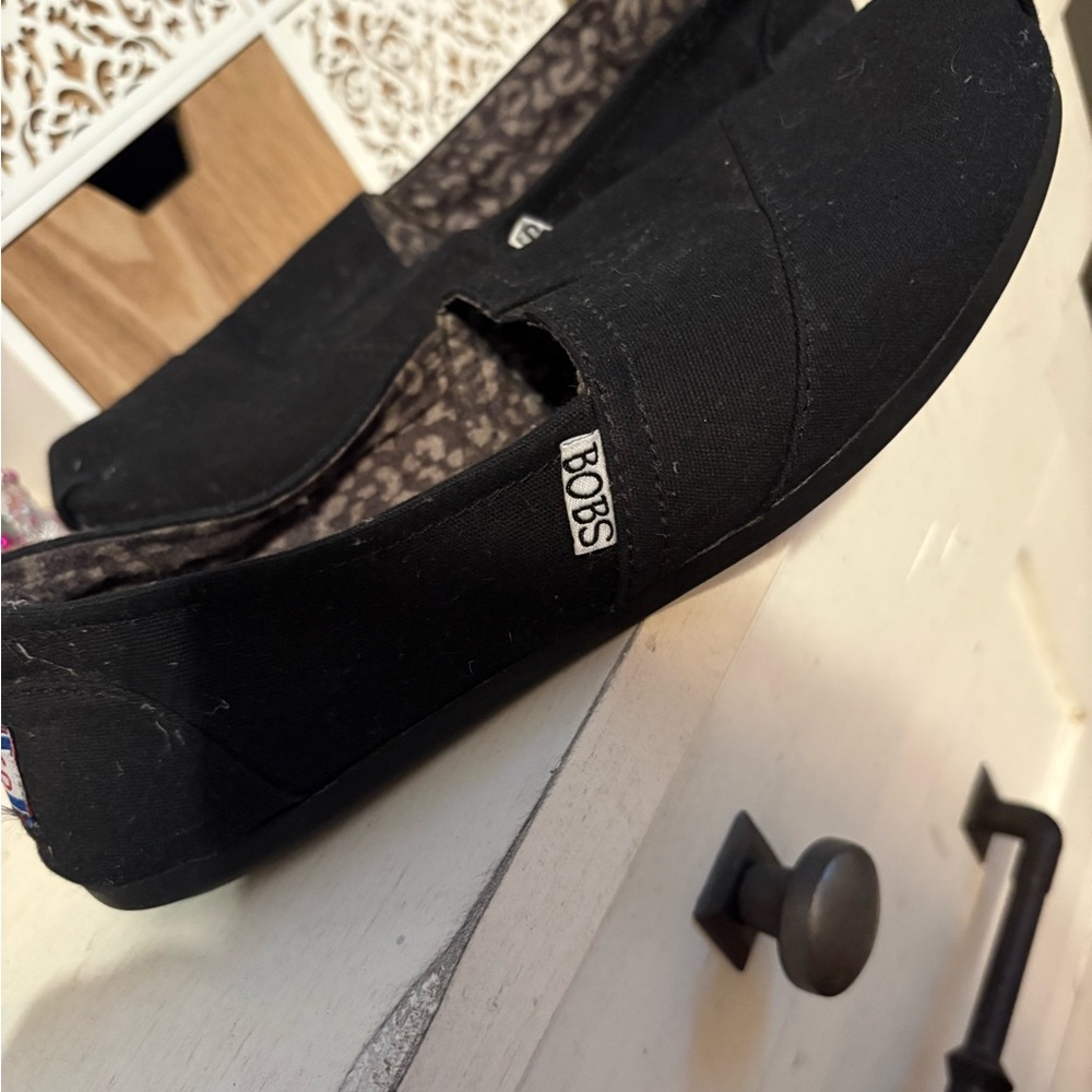 BOBS Black Slip-On Shoes